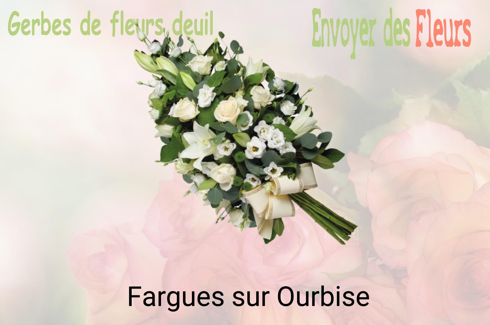 Gerbe de fleurs de deuil livrée à Fargues-sur-Ourbise